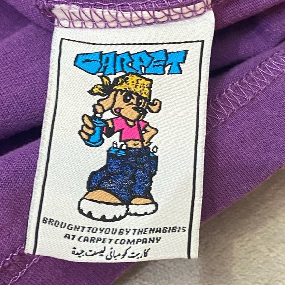 New! Carpet Company Purple Cotton Crewneck Stompman Tee 4446 - Picture 7 of 10